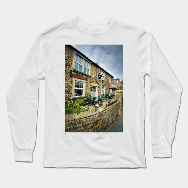 Muker Tea Shop Long Sleeve T-Shirt by StephenJSmith